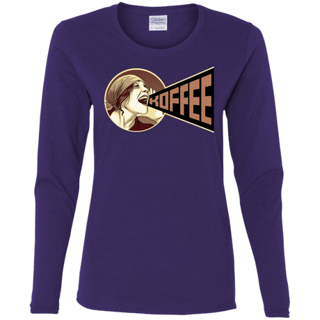 T-Shirts Purple / S Koffee Women's Long Sleeve T-Shirt