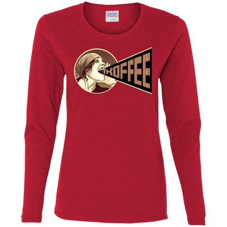 T-Shirts Red / S Koffee Women's Long Sleeve T-Shirt