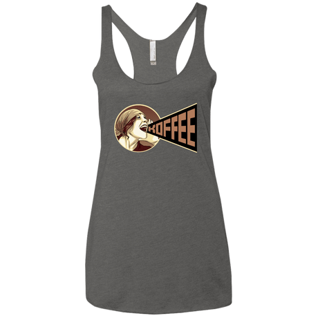 T-Shirts Premium Heather / X-Small Koffee Women's Triblend Racerback Tank