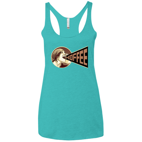 T-Shirts Tahiti Blue / X-Small Koffee Women's Triblend Racerback Tank