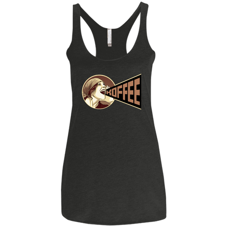 T-Shirts Vintage Black / X-Small Koffee Women's Triblend Racerback Tank