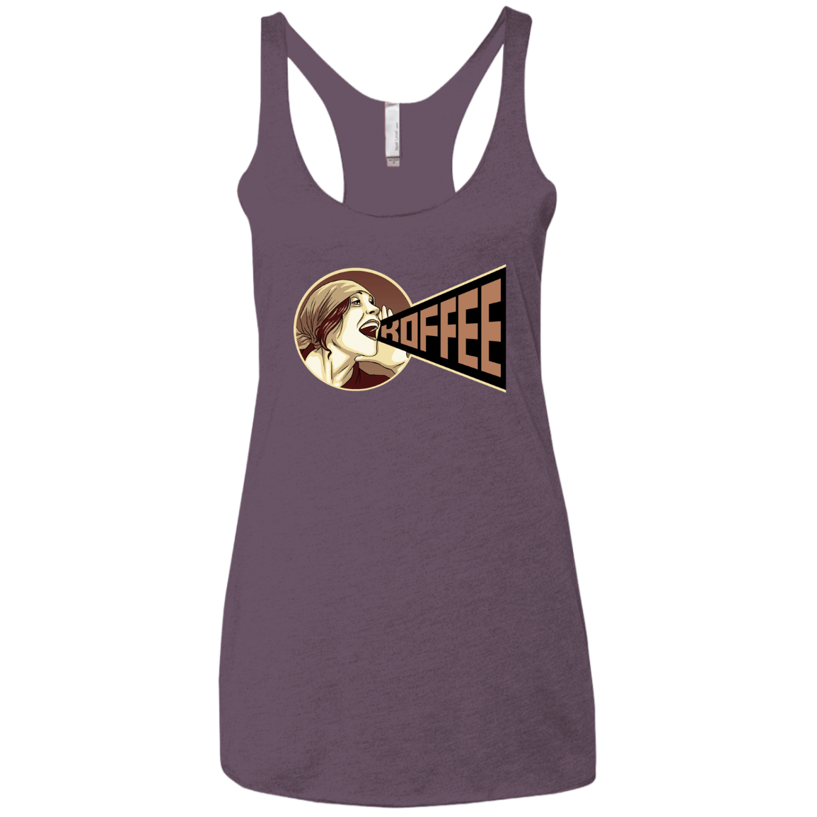 T-Shirts Vintage Purple / X-Small Koffee Women's Triblend Racerback Tank