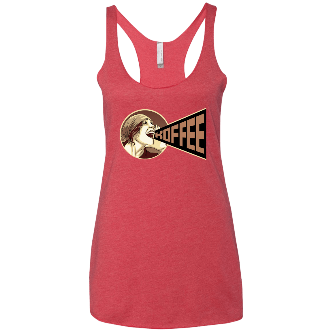 T-Shirts Vintage Red / X-Small Koffee Women's Triblend Racerback Tank