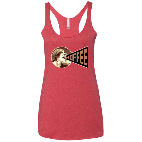 T-Shirts Vintage Red / X-Small Koffee Women's Triblend Racerback Tank