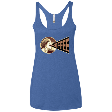 T-Shirts Vintage Royal / X-Small Koffee Women's Triblend Racerback Tank
