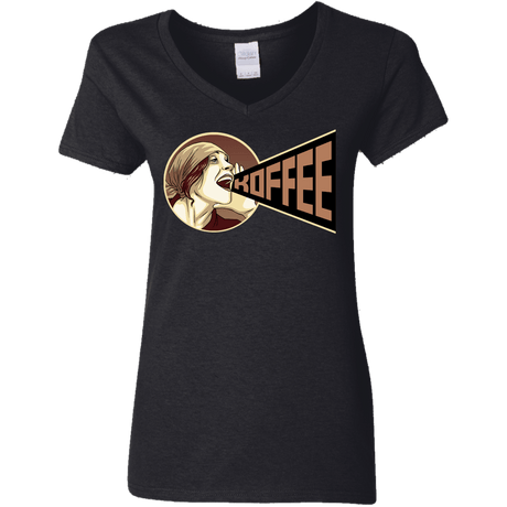 T-Shirts Black / S Koffee Women's V-Neck T-Shirt