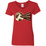 T-Shirts Red / S Koffee Women's V-Neck T-Shirt