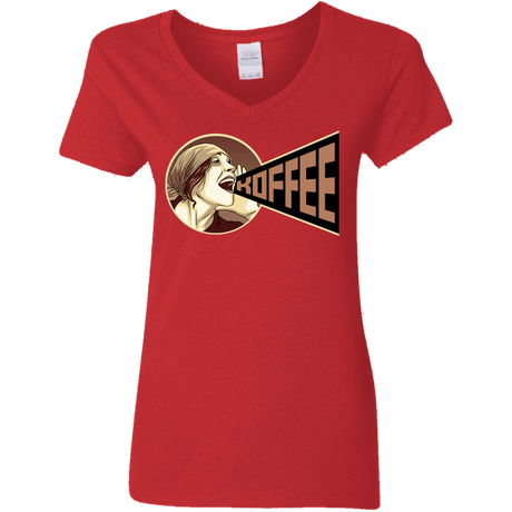 T-Shirts Red / S Koffee Women's V-Neck T-Shirt