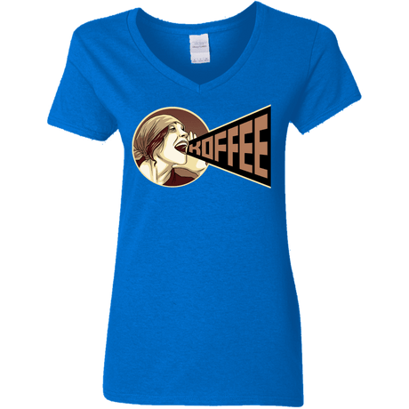 T-Shirts Royal / S Koffee Women's V-Neck T-Shirt