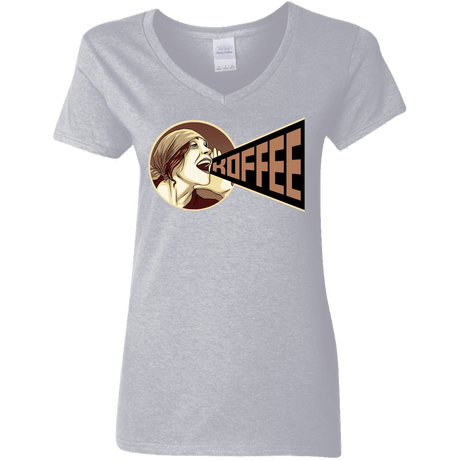 T-Shirts Sport Grey / S Koffee Women's V-Neck T-Shirt