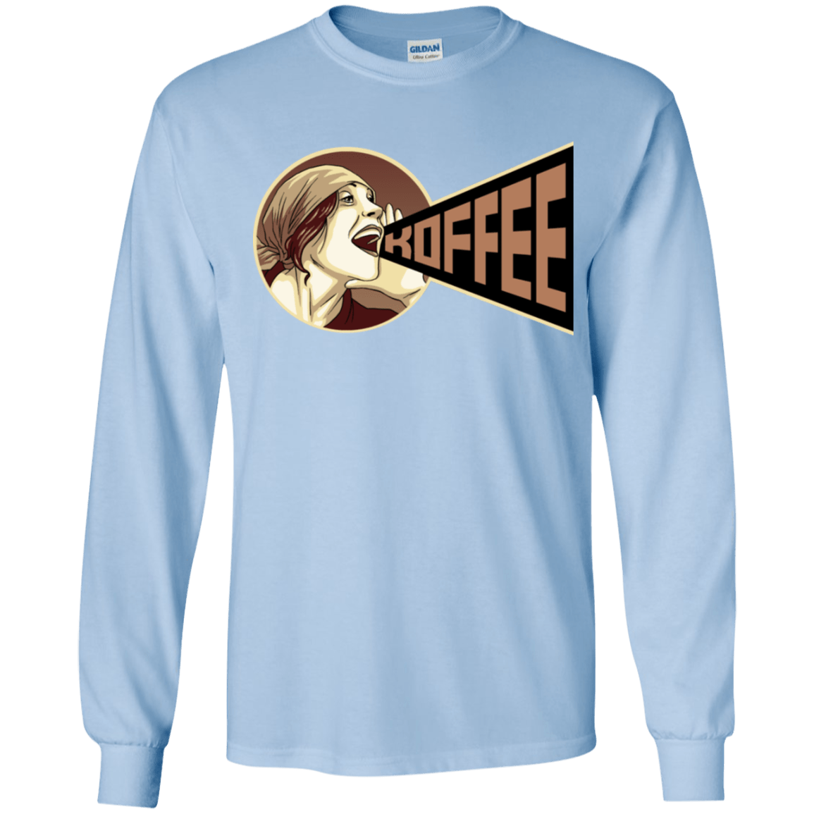 T-Shirts Light Blue / YS Koffee Youth Long Sleeve T-Shirt