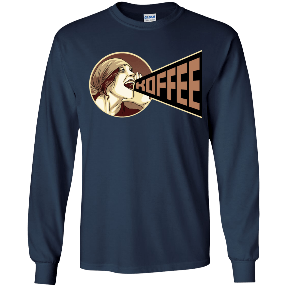 T-Shirts Navy / YS Koffee Youth Long Sleeve T-Shirt