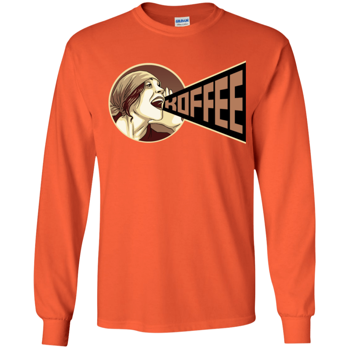 T-Shirts Orange / YS Koffee Youth Long Sleeve T-Shirt