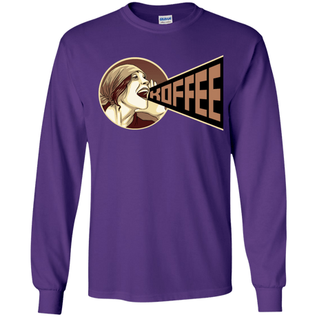T-Shirts Purple / YS Koffee Youth Long Sleeve T-Shirt