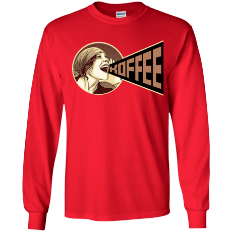 T-Shirts Red / YS Koffee Youth Long Sleeve T-Shirt