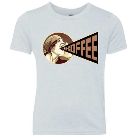 T-Shirts Heather White / YXS Koffee Youth Triblend T-Shirt