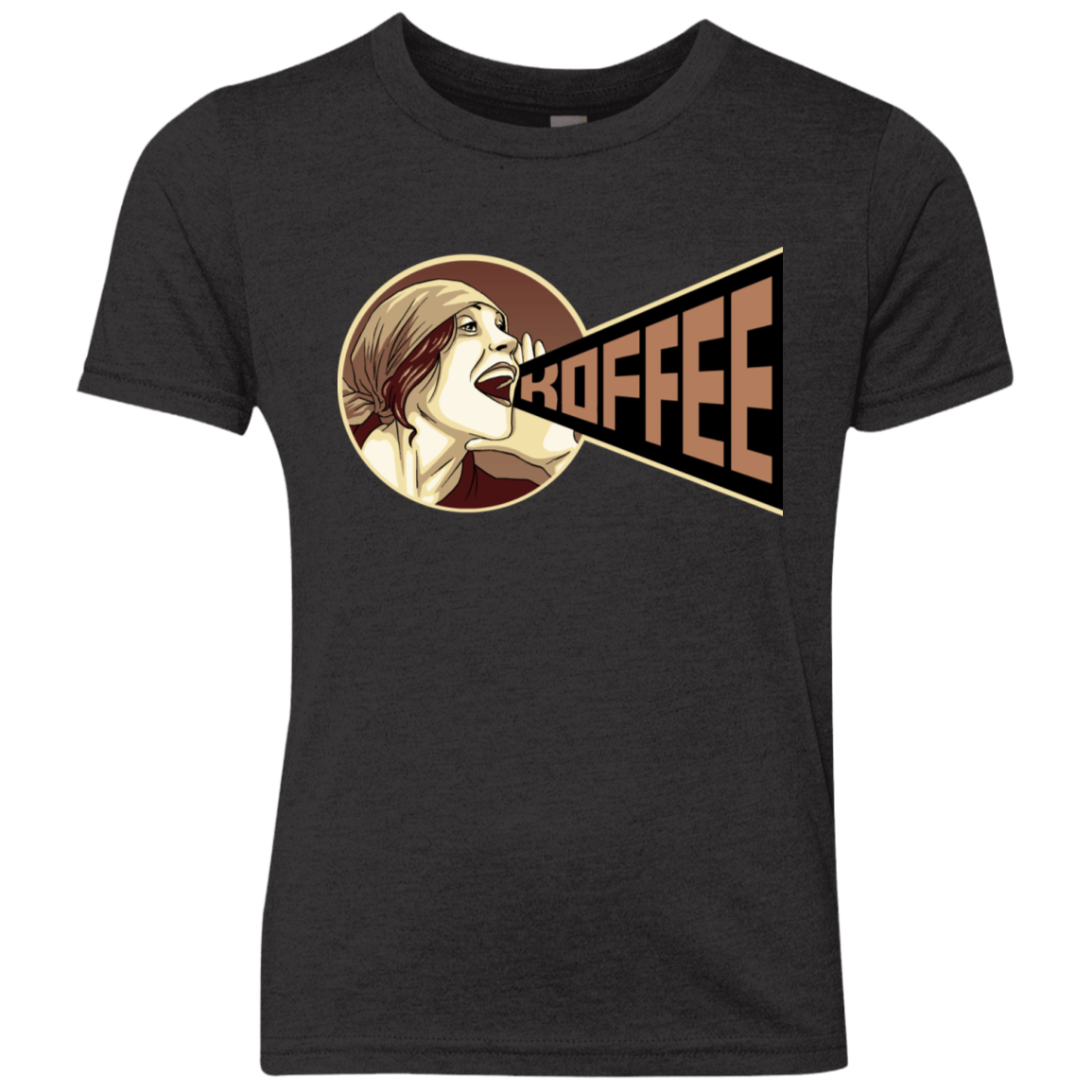 T-Shirts Vintage Black / YXS Koffee Youth Triblend T-Shirt