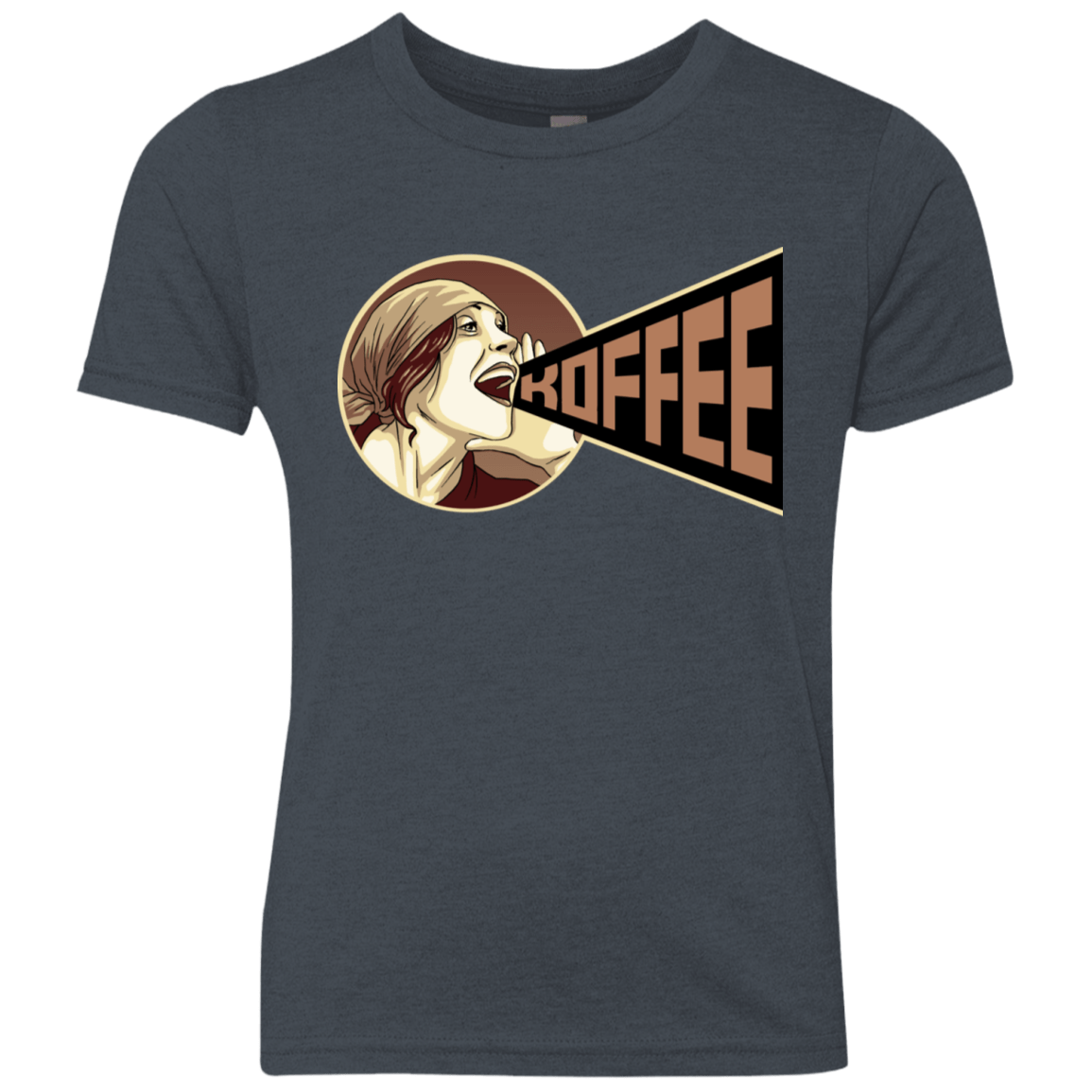 T-Shirts Vintage Navy / YXS Koffee Youth Triblend T-Shirt