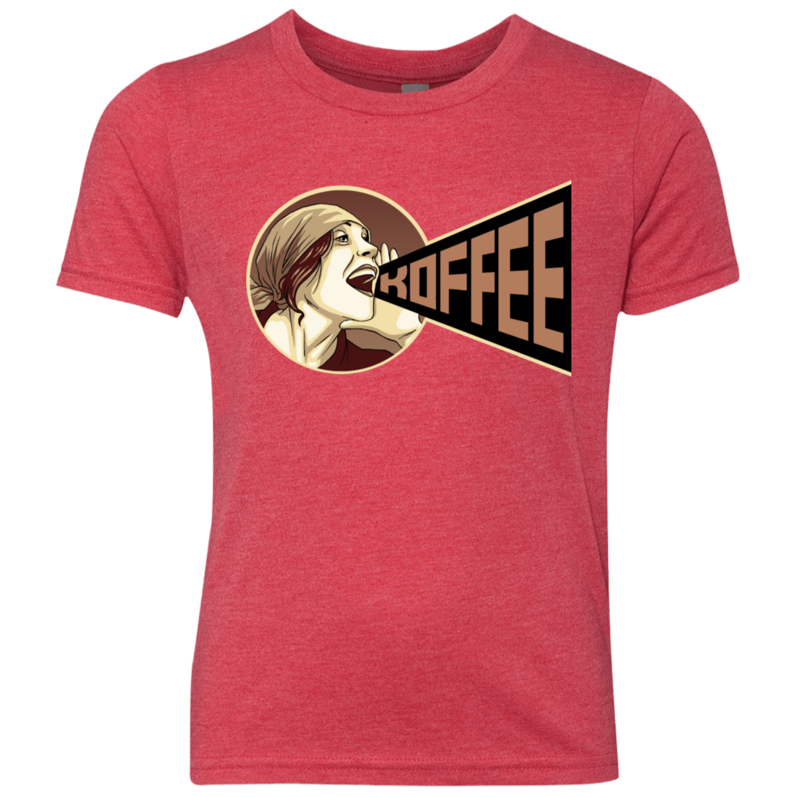 T-Shirts Vintage Red / YXS Koffee Youth Triblend T-Shirt