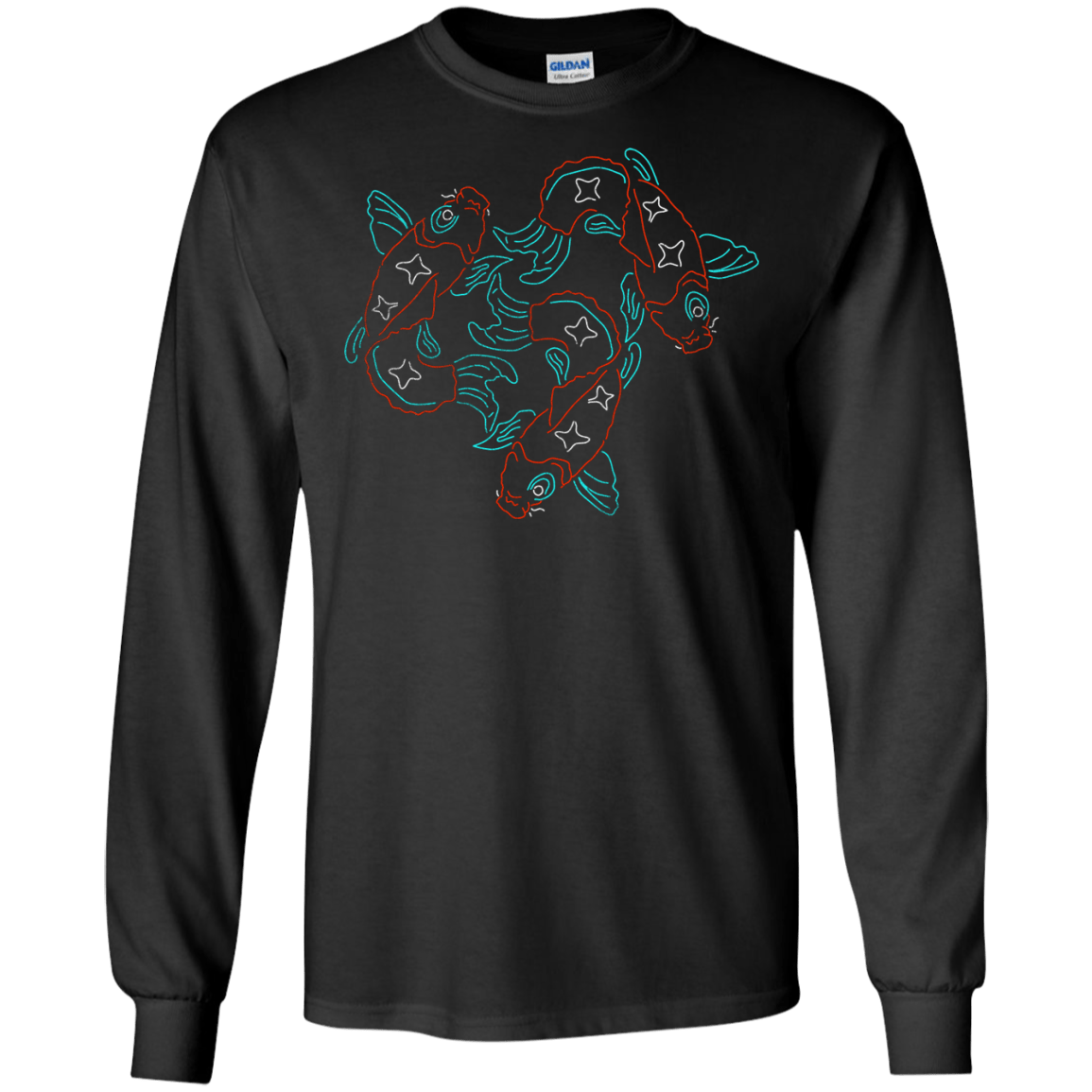 T-Shirts Black / S Koi Koi Men's Long Sleeve T-Shirt