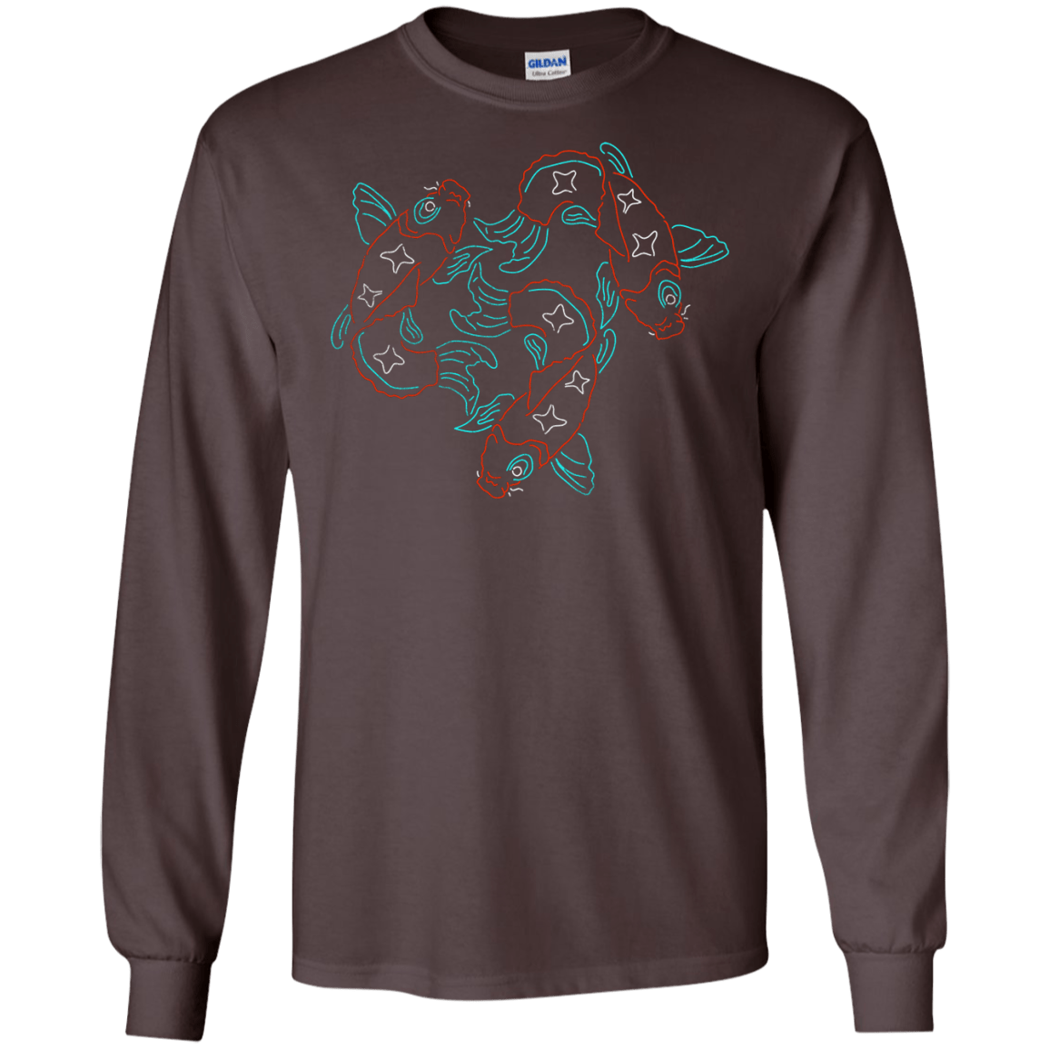 T-Shirts Dark Chocolate / S Koi Koi Men's Long Sleeve T-Shirt