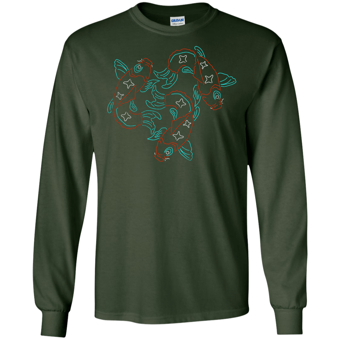 T-Shirts Forest Green / S Koi Koi Men's Long Sleeve T-Shirt