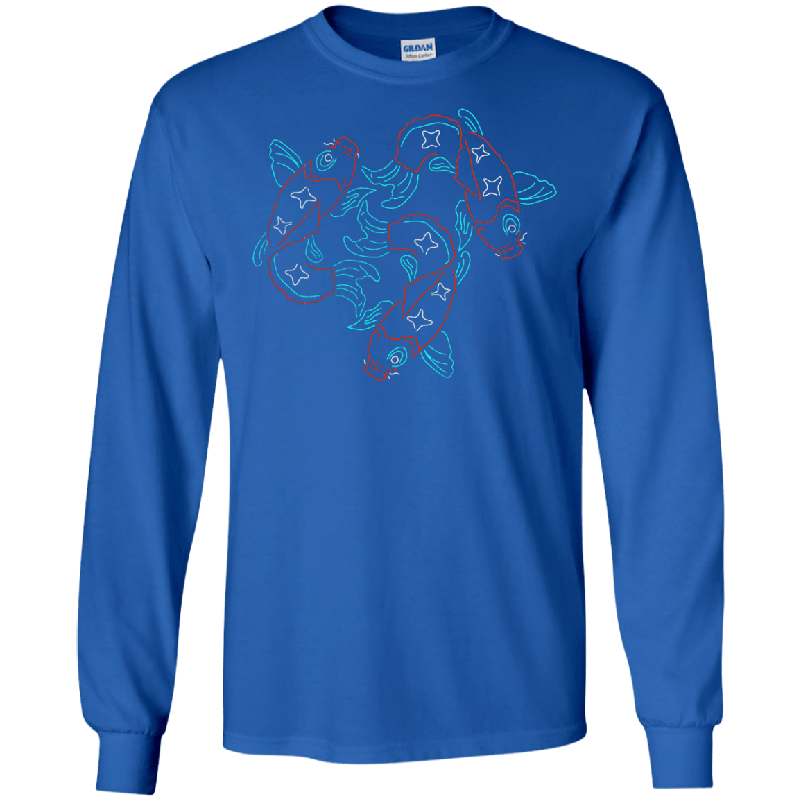 T-Shirts Royal / S Koi Koi Men's Long Sleeve T-Shirt