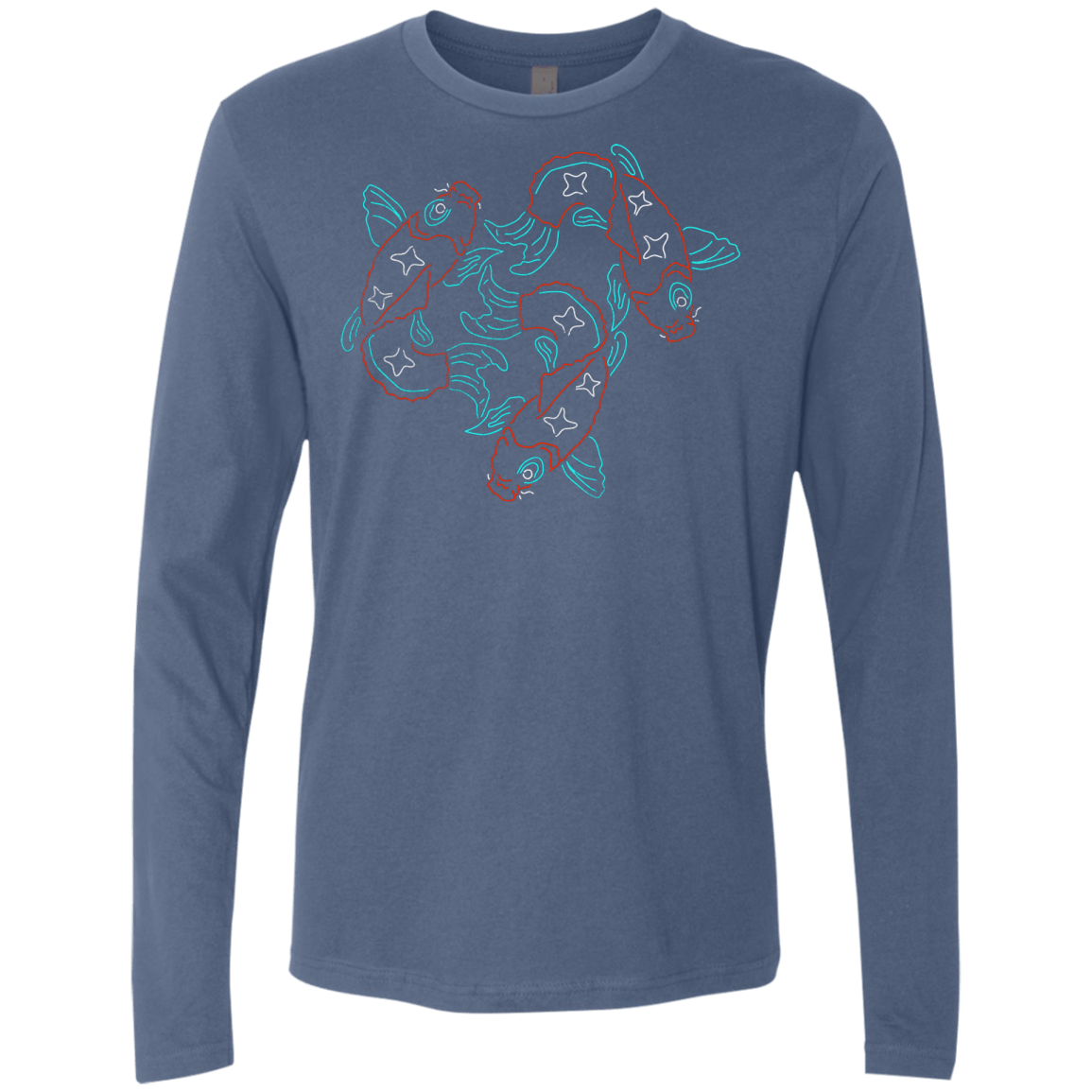 T-Shirts Indigo / S Koi Koi Men's Premium Long Sleeve