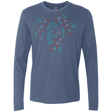 T-Shirts Indigo / S Koi Koi Men's Premium Long Sleeve