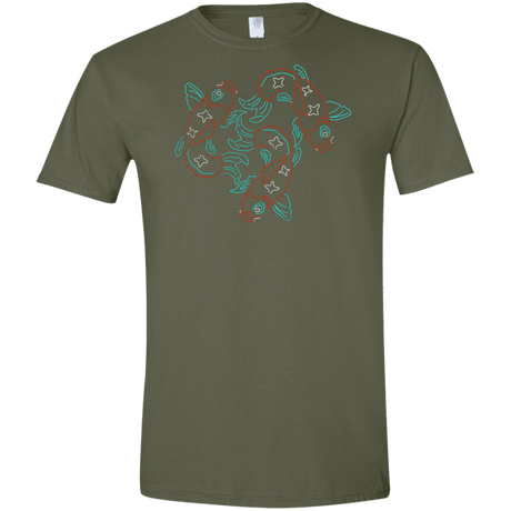 T-Shirts Military Green / S Koi Koi Men's Semi-Fitted Softstyle