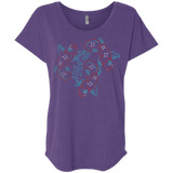 T-Shirts Purple Rush / X-Small Koi Koi Triblend Dolman Sleeve