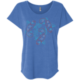 T-Shirts Vintage Royal / X-Small Koi Koi Triblend Dolman Sleeve