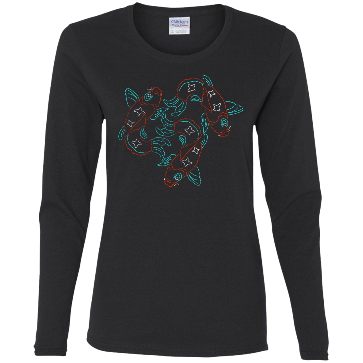 T-Shirts Black / S Koi Koi Women's Long Sleeve T-Shirt