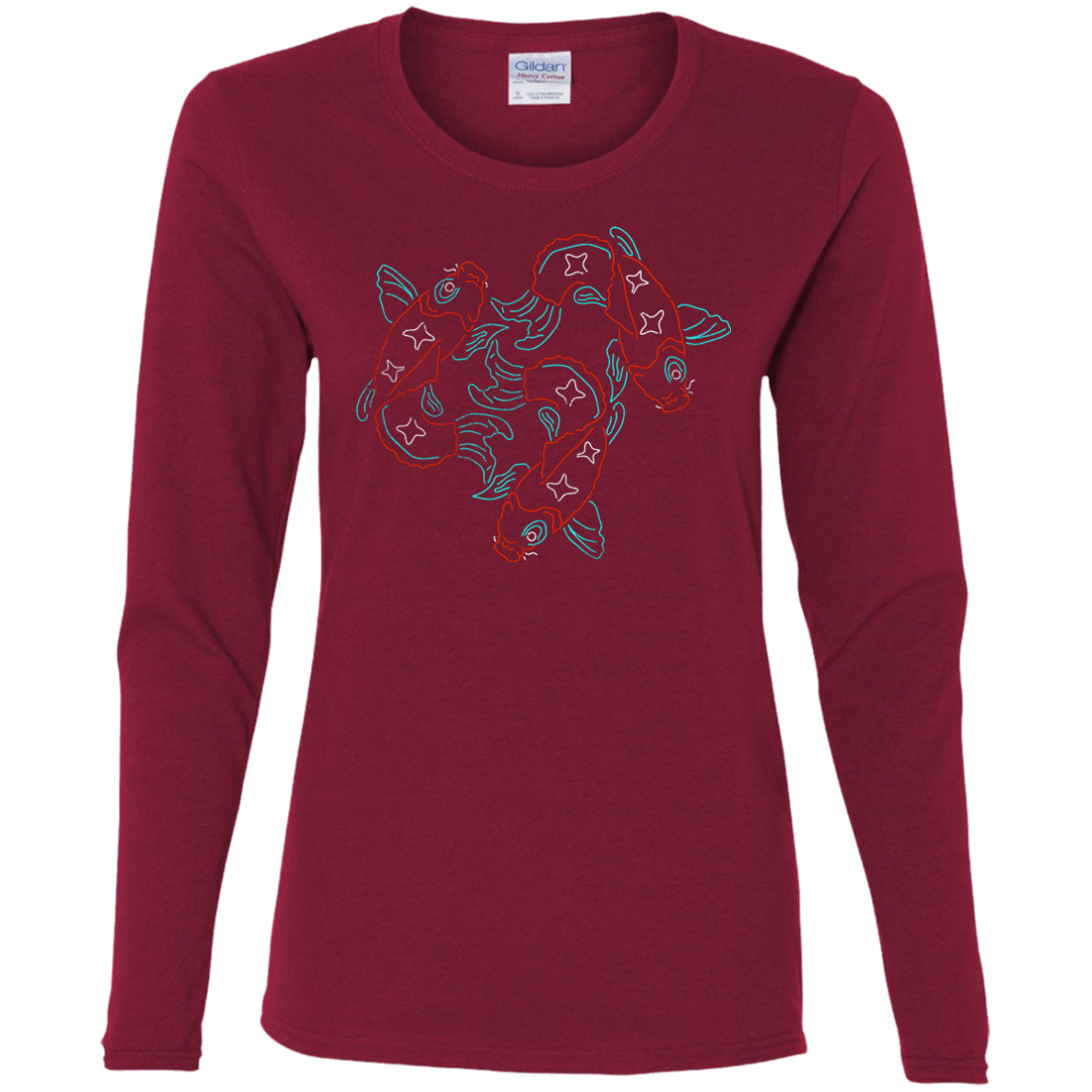 T-Shirts Cardinal / S Koi Koi Women's Long Sleeve T-Shirt