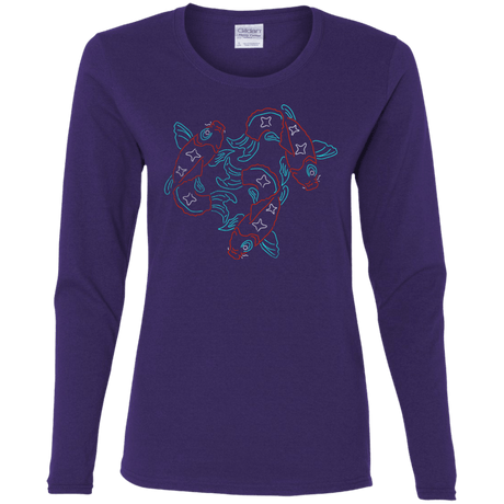 T-Shirts Purple / S Koi Koi Women's Long Sleeve T-Shirt
