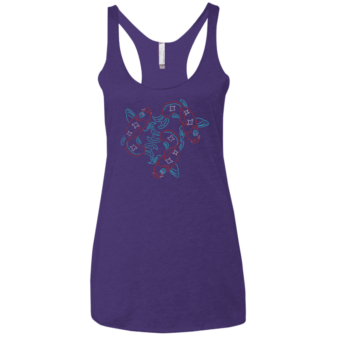 T-Shirts Purple Rush / X-Small Koi Koi Women's Triblend Racerback Tank