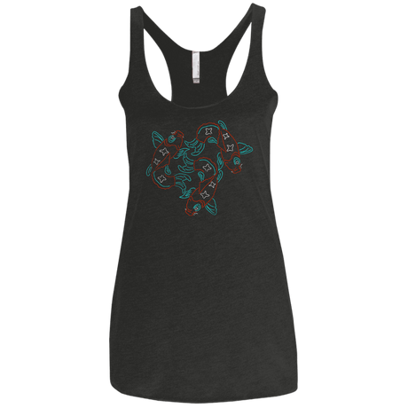 T-Shirts Vintage Black / X-Small Koi Koi Women's Triblend Racerback Tank