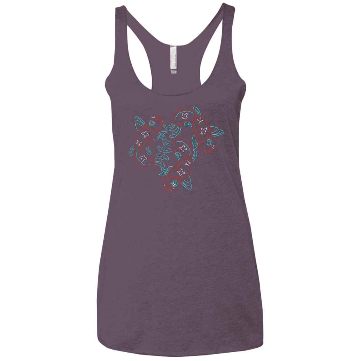 T-Shirts Vintage Purple / X-Small Koi Koi Women's Triblend Racerback Tank
