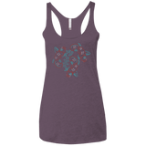 T-Shirts Vintage Purple / X-Small Koi Koi Women's Triblend Racerback Tank
