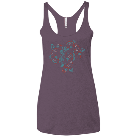 T-Shirts Vintage Purple / X-Small Koi Koi Women's Triblend Racerback Tank