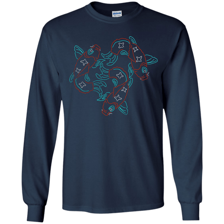 T-Shirts Navy / YS Koi Koi Youth Long Sleeve T-Shirt