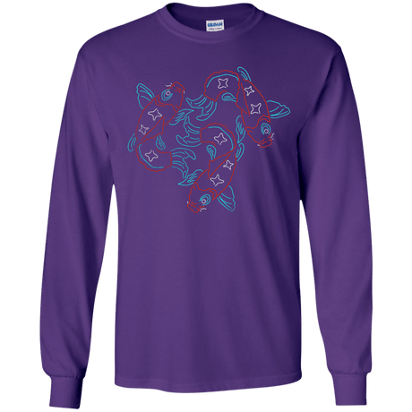 T-Shirts Purple / YS Koi Koi Youth Long Sleeve T-Shirt