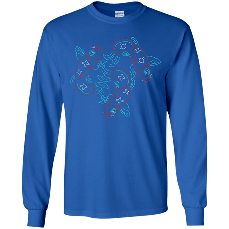 T-Shirts Royal / YS Koi Koi Youth Long Sleeve T-Shirt