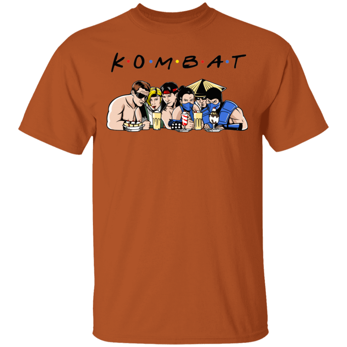 T-Shirts Texas Orange / S Kombat Friends T-Shirt