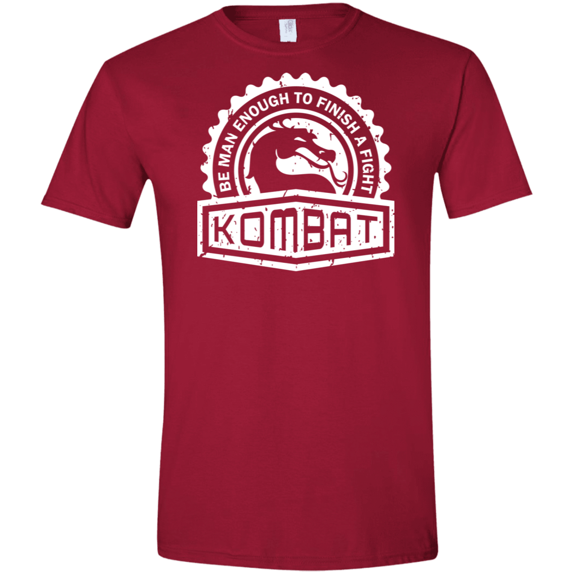 T-Shirts Cardinal Red / S Kombat Men's Semi-Fitted Softstyle