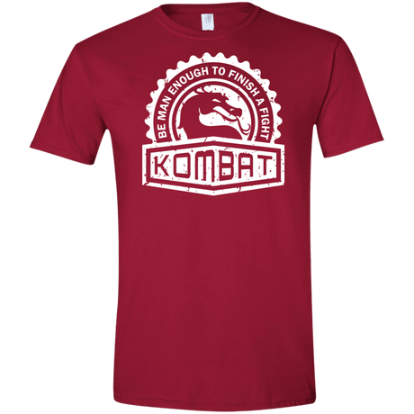 T-Shirts Cardinal Red / S Kombat Men's Semi-Fitted Softstyle