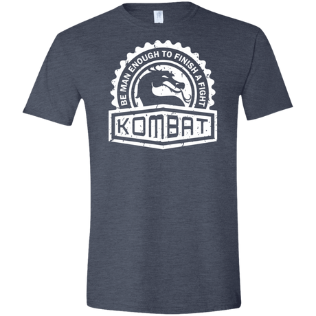 T-Shirts Heather Navy / S Kombat Men's Semi-Fitted Softstyle