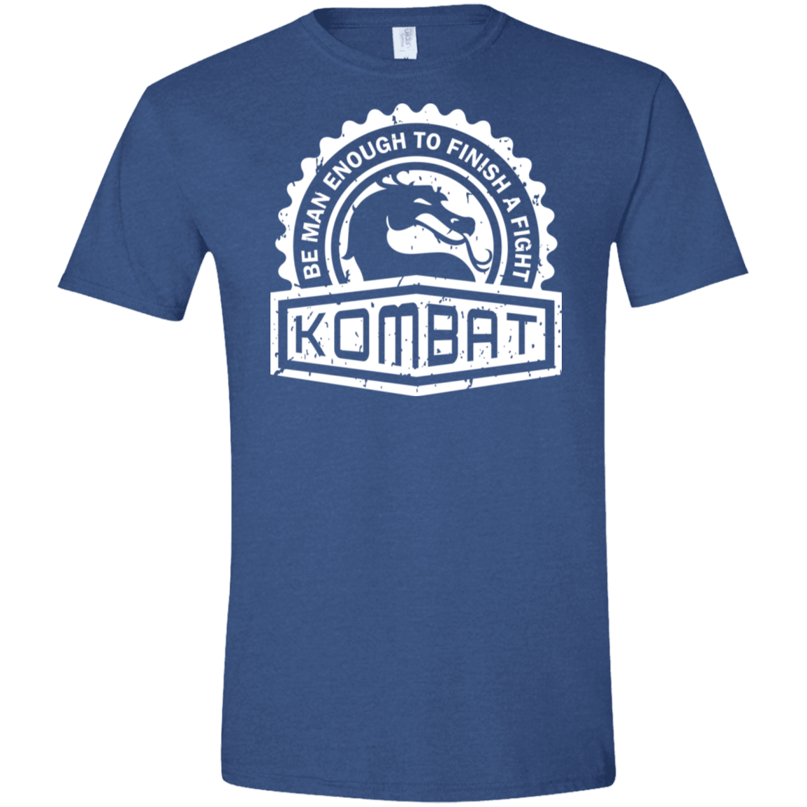 T-Shirts Heather Royal / X-Small Kombat Men's Semi-Fitted Softstyle