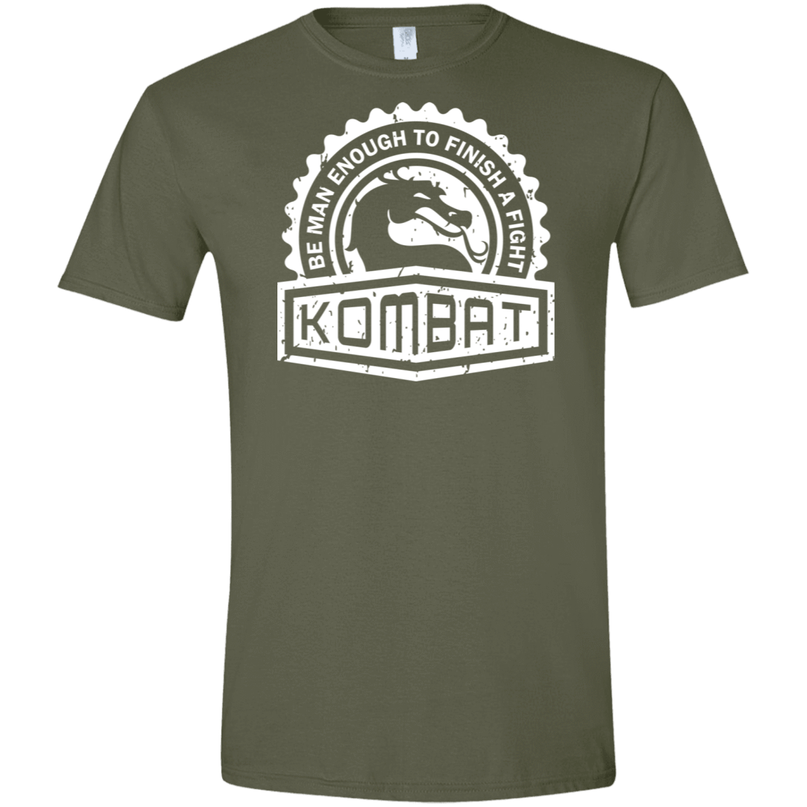 T-Shirts Military Green / S Kombat Men's Semi-Fitted Softstyle