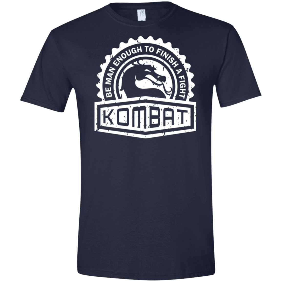 T-Shirts Navy / X-Small Kombat Men's Semi-Fitted Softstyle